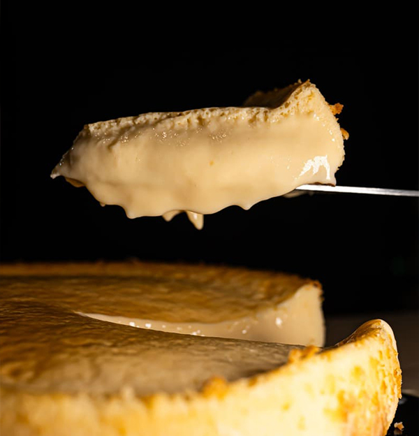 Tarta de queso y chocolate blanco