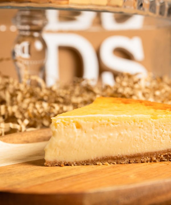 Tarta de queso tradicional, con aspecto fluida